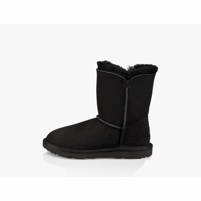 Botas UGG Bailey Button II Criança Pretas | PT-WFNCV